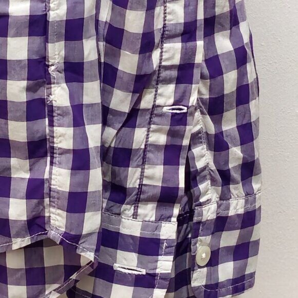 J. Crew Medium Long Sleeve Casual Button Shirt - Purple & White - Picture 5 of 14